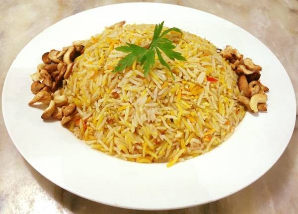طبق اليوم:  طريقة عمل رز برياني بدون لحم أو دجاج