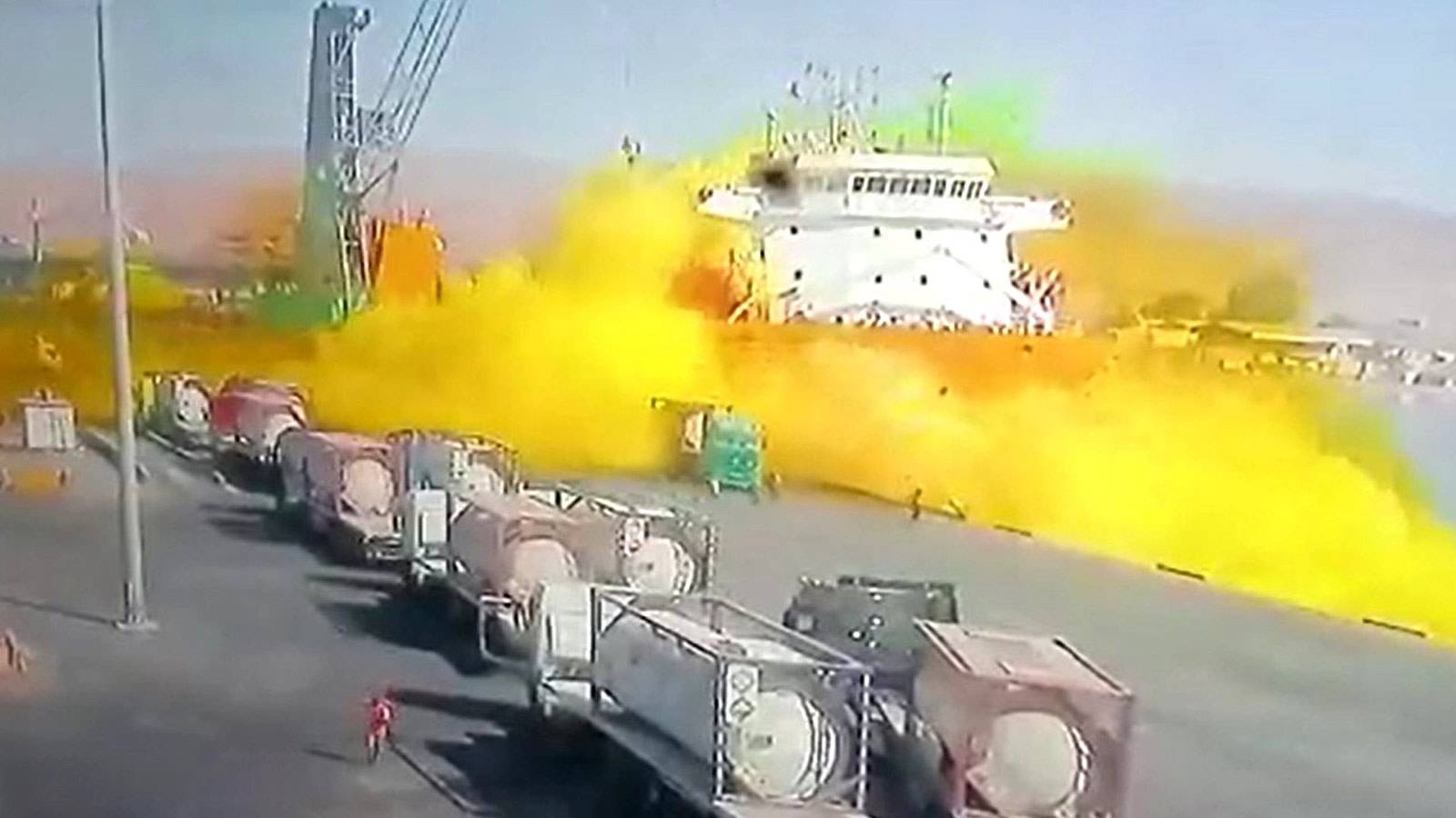 ما هو الغاز المتسرّب في كارثة ميناء العقبة؟