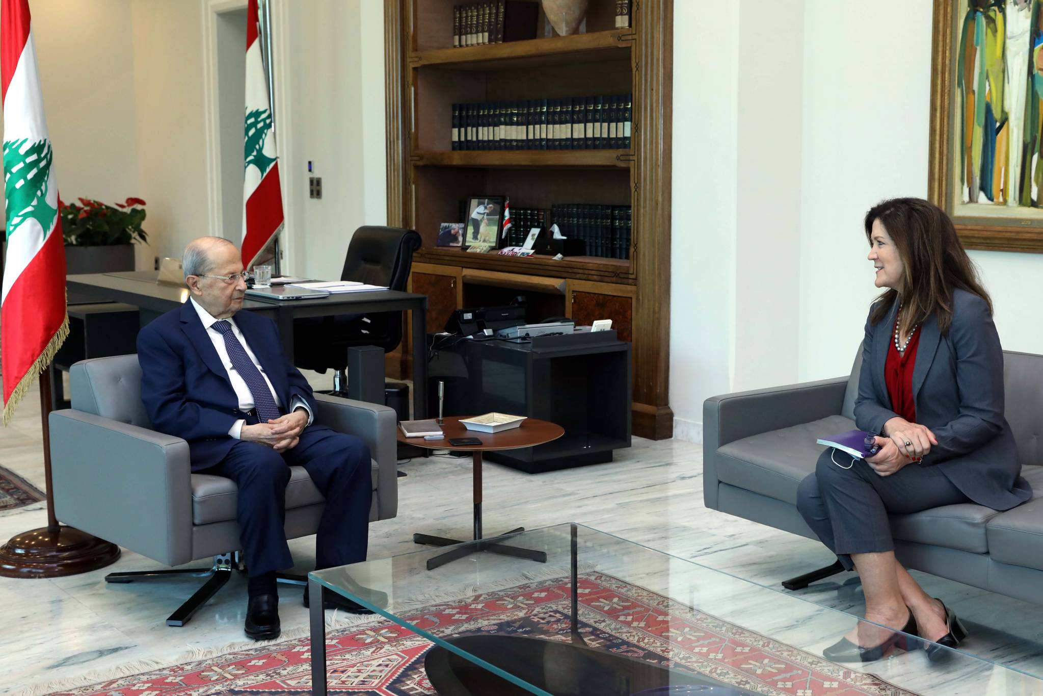 شيّا أطلعت رئيسي الجمهوريّة والمجلس
على تطوّر الإتصالات في ملف الترسيم
