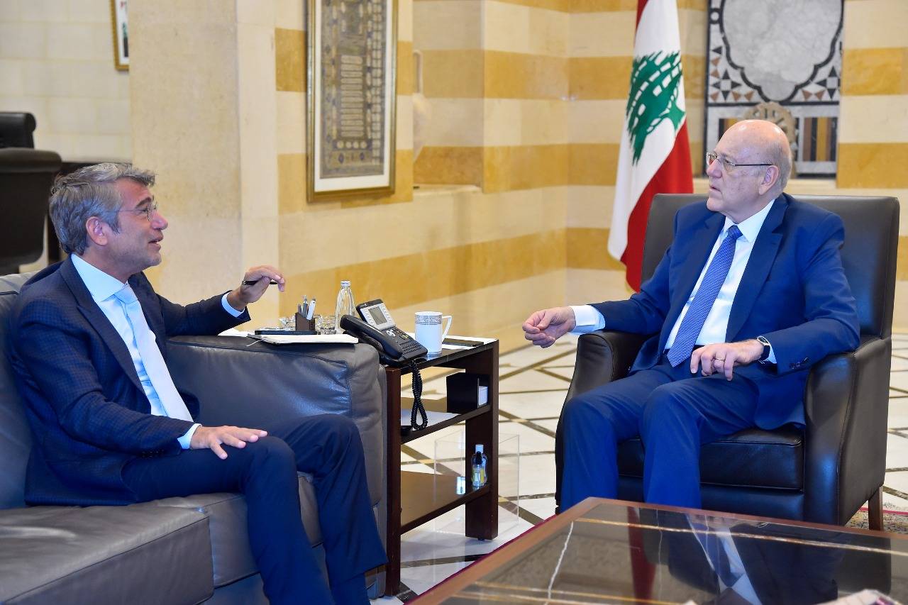 ميقاتي عرض مع فياض نتائج زيارتيه إلى مصر والعراق والتقى وزيري العدل والسياحة
