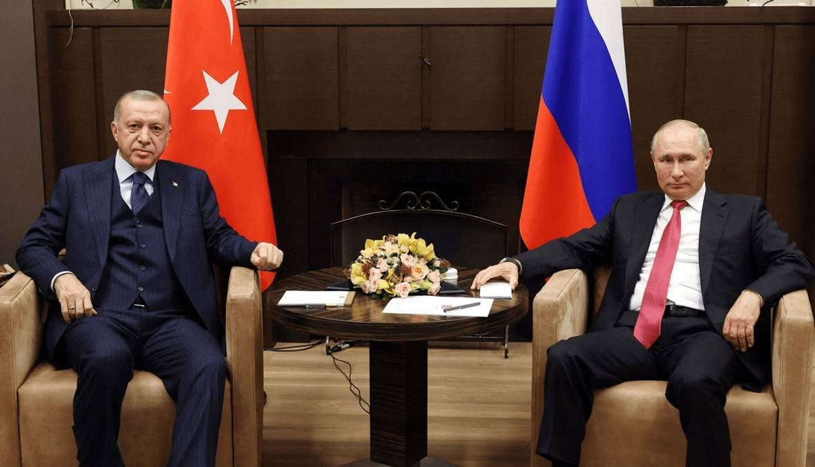 بوتين يناقش مع إردوغان 3 ملفات أبرزها الحبوب الأوكرانية