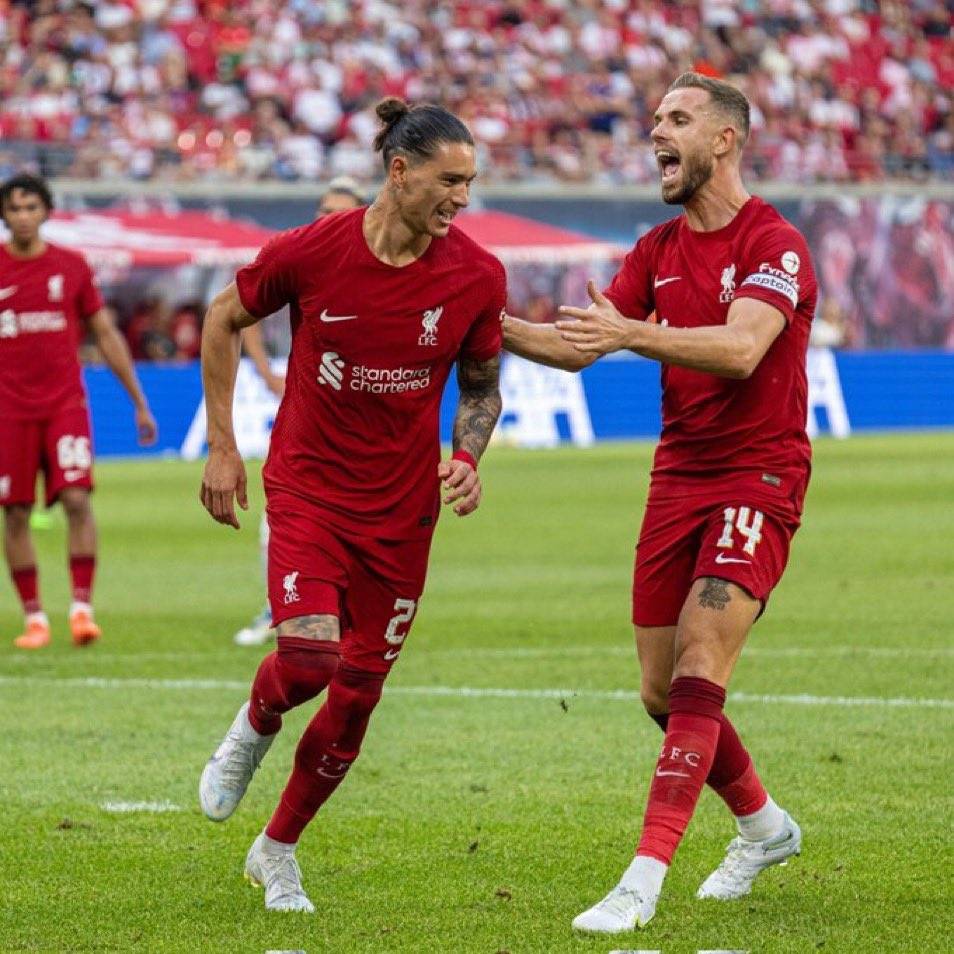 نونيز يصعق لايبزيغ برباعية ويقود ليفربول الى الفوز (5-0)