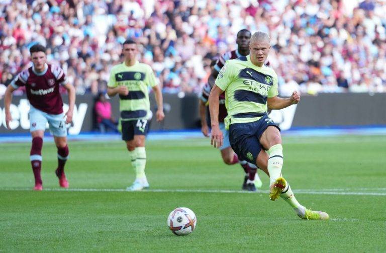 هالاند يقود مانشستر سيتي الى الفوز على وست هام (2-0)