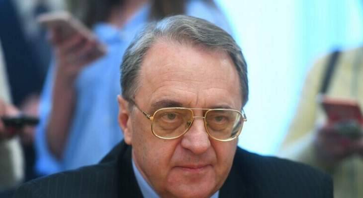 بعد تثبيت الهدنة في غزة.. إتصال هاتفي من بوغدانوف لهنية