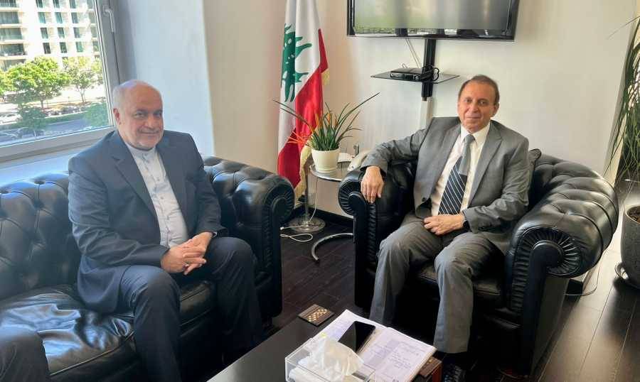 شرف الدين يعرض وسفير ايران زيارته لسوريا
