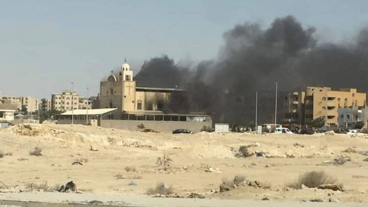 بعد كارثة "أبو سيفين".. حريق هائل داخل كنيسة في مصر
