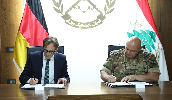 الوفد الألماني زار ميقاتي وبوحبيب
ووقع مع قائد الجيش إتفاقيّة دعم