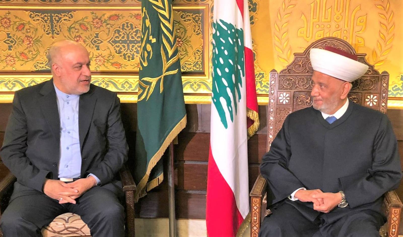 السفير الايراني: الشيخ دريان تجمعنا به قيم اسلامية ووطنية اصيلة