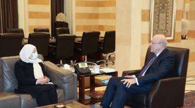 ميقاتي نوّه بقرار مجلس الأمن التمديد لـ "اليونيفيل" وعرض مع عون الاتصالات  لتشكيل الحكومة