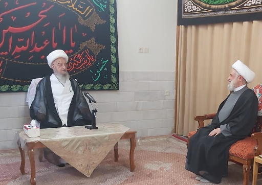 قاسم زار قم والتقى مرجعيّات دينيّة