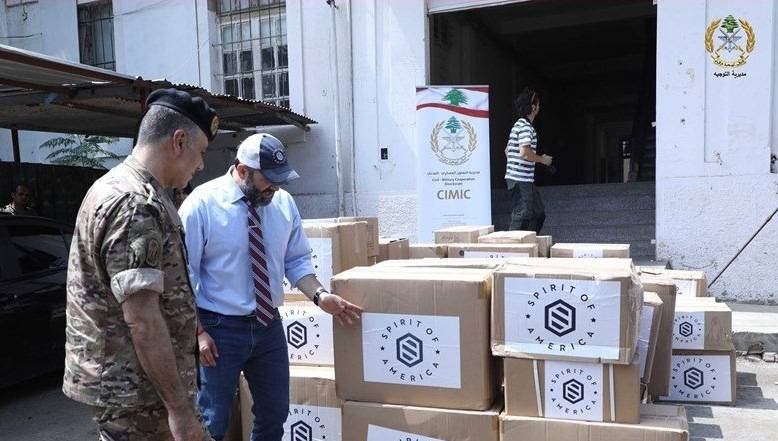 الجيش: مستلزمات طبيّة هبة الى العسكريين وعائلاتهم