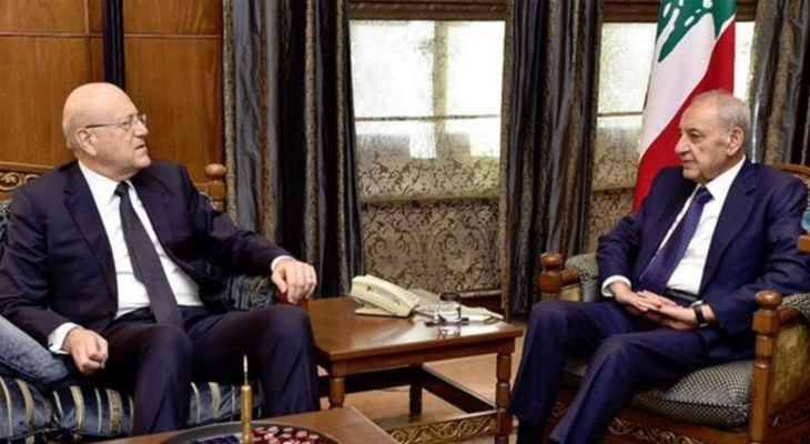 الموازنة العامة محور لقاء بري وميقاتي