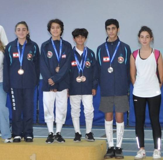 بطولة غرب آسيا في المبارزة
12 ميدالية ملوّنة للبنان