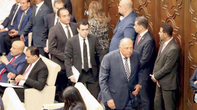 مصر تكشف أسباب انسحاب شكري من اجتماع وزراء الخارجية العرب