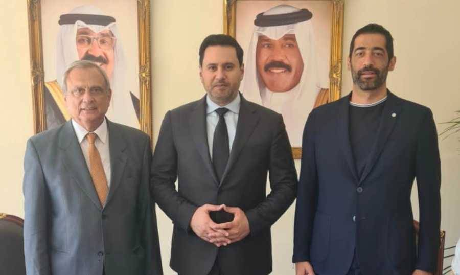 القائم بالأعمال الكويتي يتابع مع حبيب القرض العربي