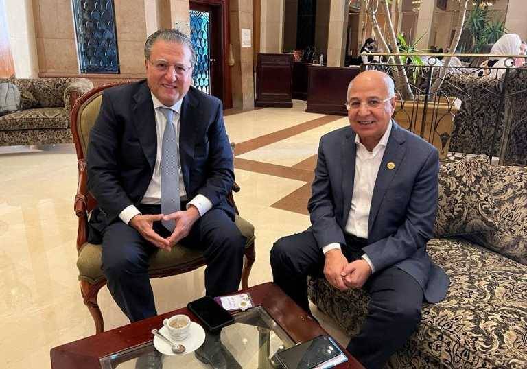 شقير بحث  تعزيز التعاون الاقتصادي الثنائي مع مصر