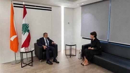‏باسيل بحث مع غريو في الإستحقاقات والإصلاحات المطلوبة