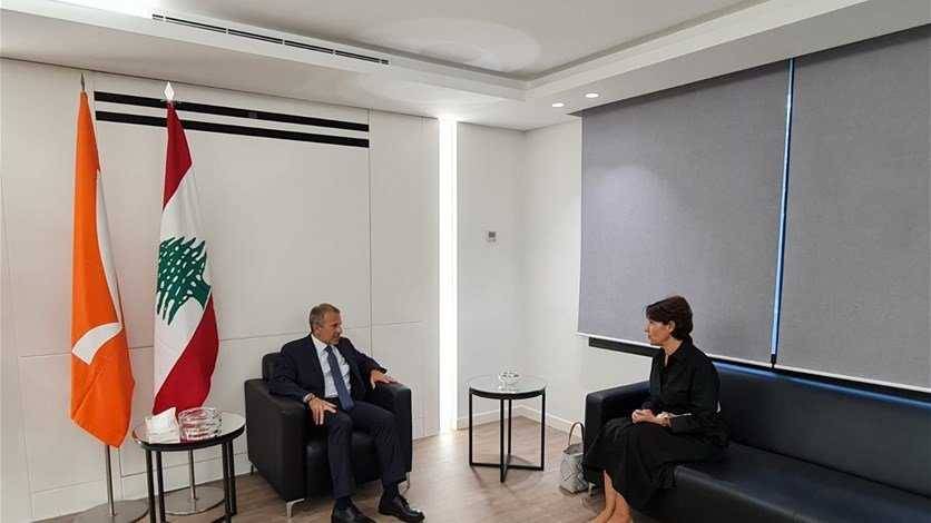 باسيل ناقش مع غريو
الإصلاحات المطلوبة