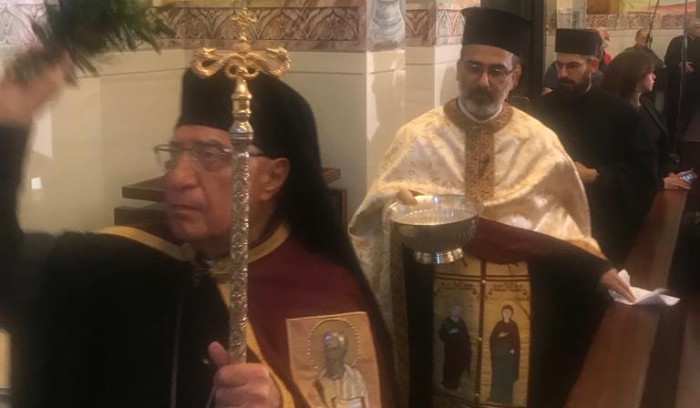 العبسي كرّس جدرانيّات كنيسة
القديس باسيليوس الكبير في الأشرفيّة