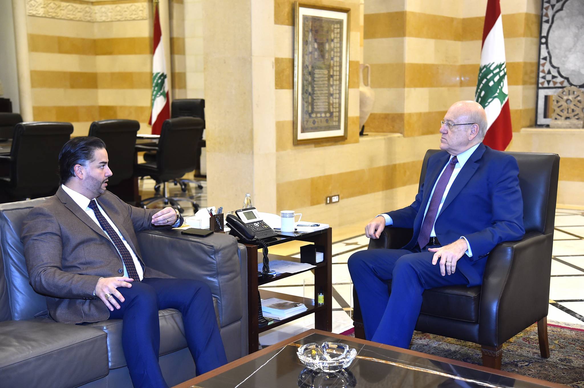 ميقاتي التقى وزيري الاقتصاد والطاقة

سلام :تمنيت الدعوة الى اجتماع طارىء

لوضع خطة لمكافحة التفلت في قطاع المولدات