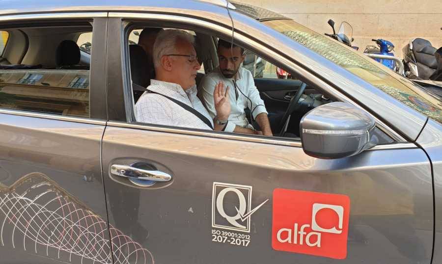 جولة للقرم مع فريق "ألفا" في بيروت
لتفقد خلالها نوعية وجودة الارسال