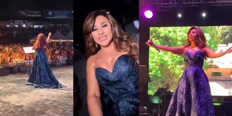 نجوى كرم تشعل ليل هيوستن في ثاني محطات جولتها الغنائية بحضور ٨٠٠٠ شخص