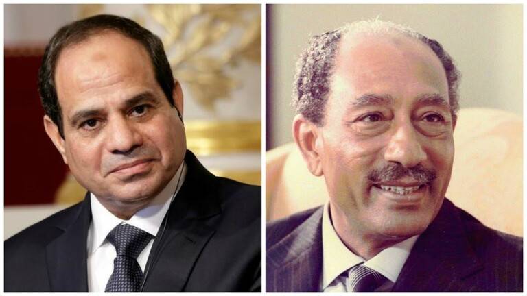 السيسي يوجه تحية للسادات