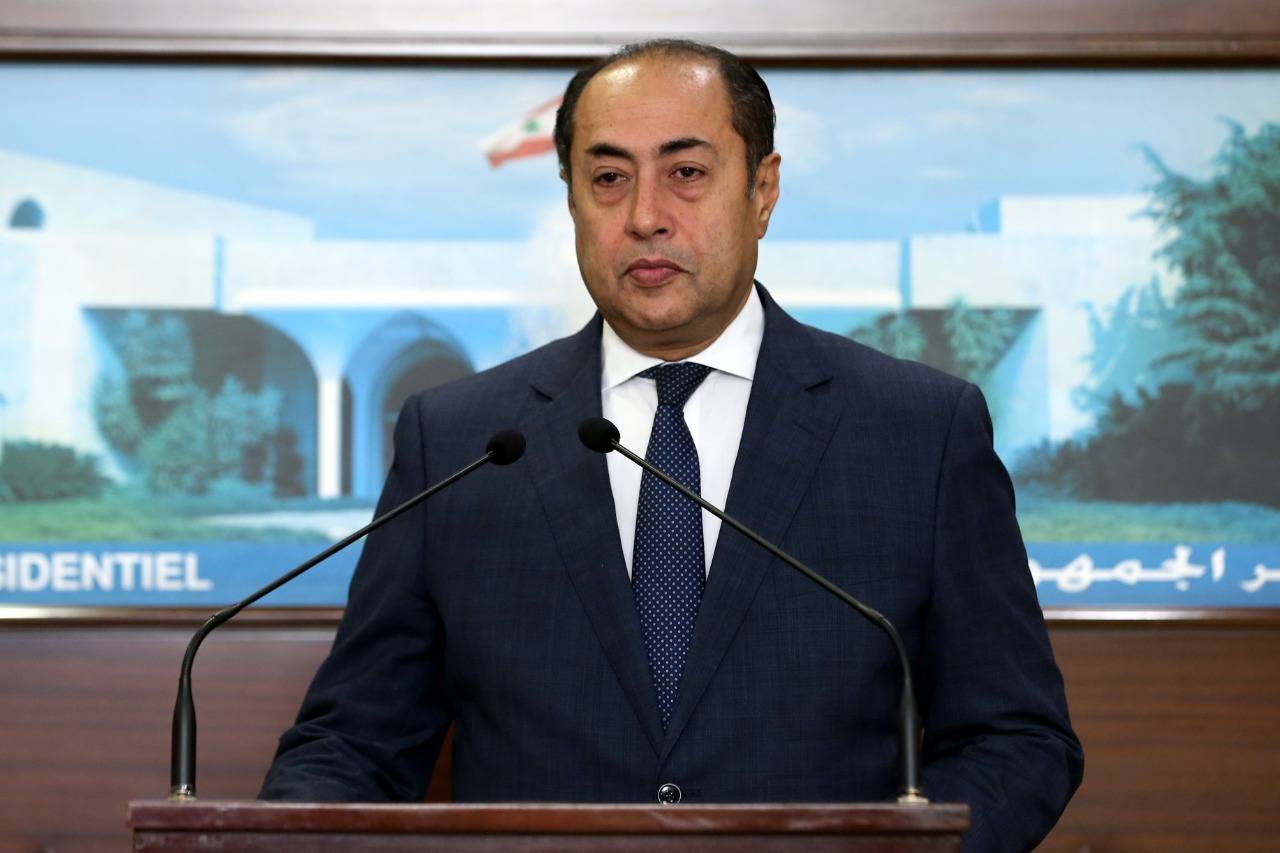 زكي من بعبدا: الجامعة العربية تساند وتؤيد حقوق لبنان في أراضيه ومياهه