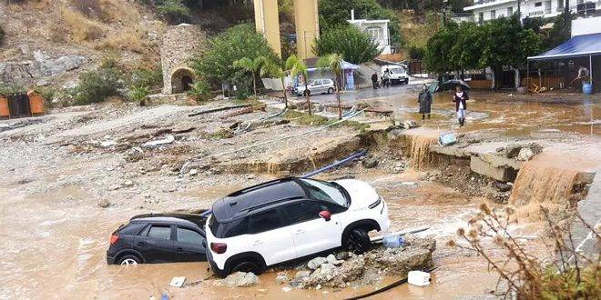 مصرع شخصين جراء الفيضانات
في جزيرة كريت اليونانيّة