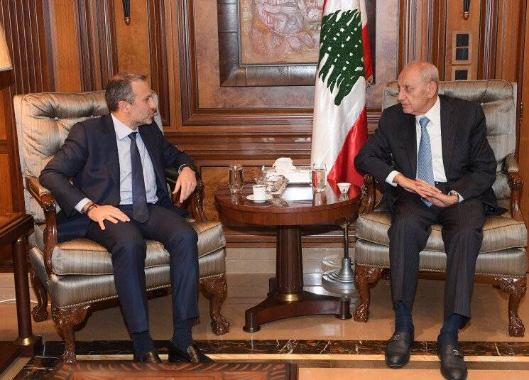 باسيل من عين التينة: الرغبة في الحوار مطلوبة على الأسماء وأنا حريص على عدم الدخول في الوضع الصعب