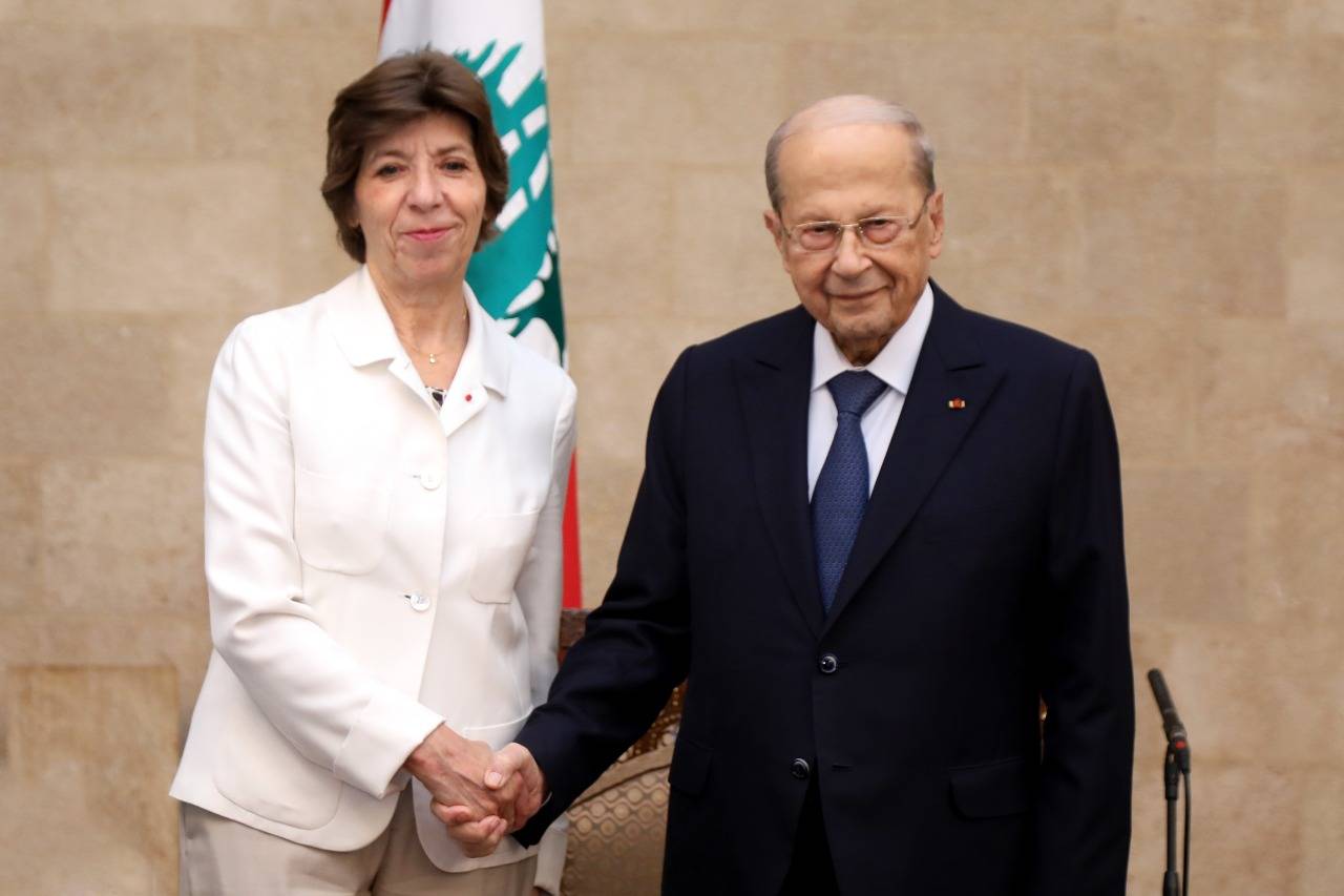 الرئيس عون أمام وزيرة الخارجية الفرنسية: من المهم جداً التوافق على رئيس جديد للجمهورية