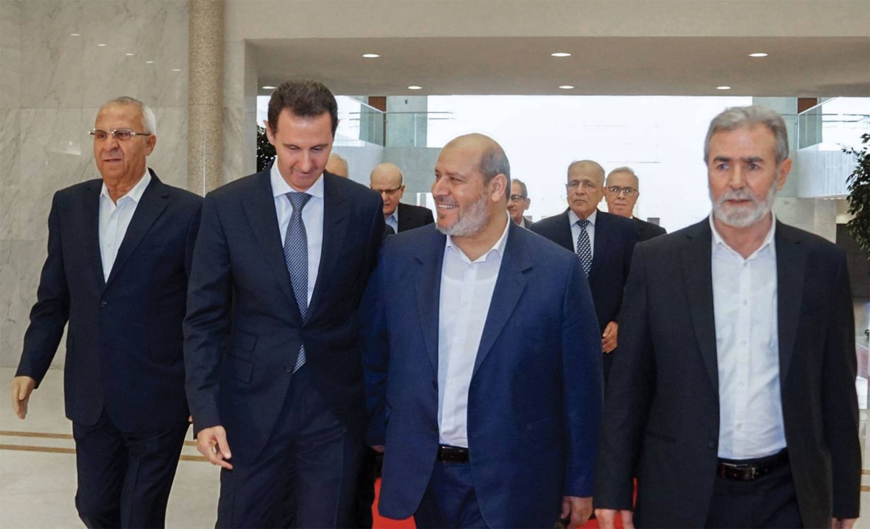 بعد قطيعة لعشر سنوات... حماس تزور دمشق
والأسد : قوة الصف الفلسطيني بوحدته