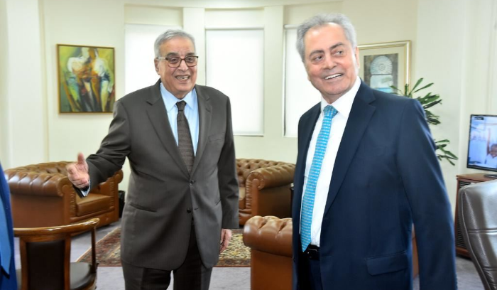 استقبل السفير السوري ورئيسة هيئة الأمم المتّحدة للمرأة
بو حبيب: عودة النازحين لن تحصل إلاّ بالتعاون
علي: مصلحة لبنان وسوريا أن يتكاملا