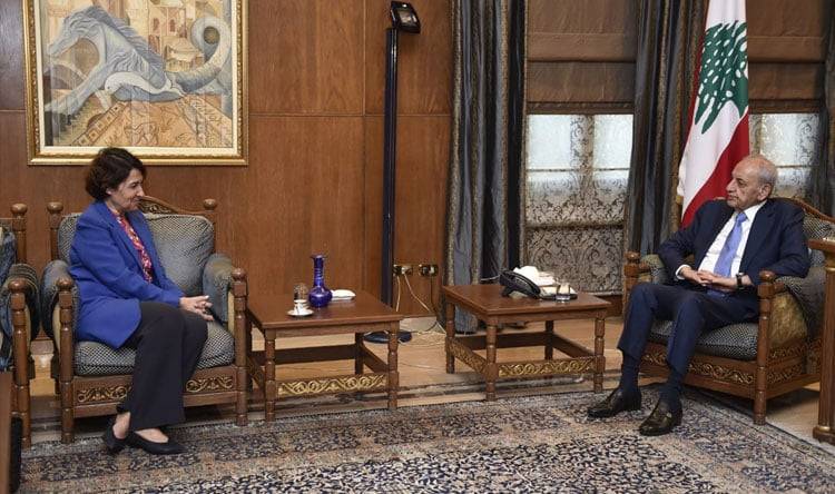 العلاقات الثنائية بين بري والسفيرة الفرنسية