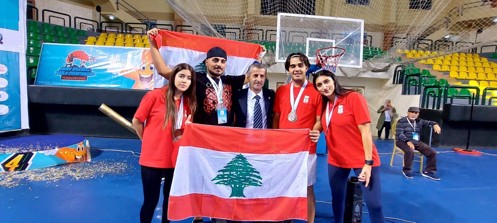 أبطال وبطلات لبنان يحرزون 9 ميداليات
في بطولة العالم لكرة السرعة