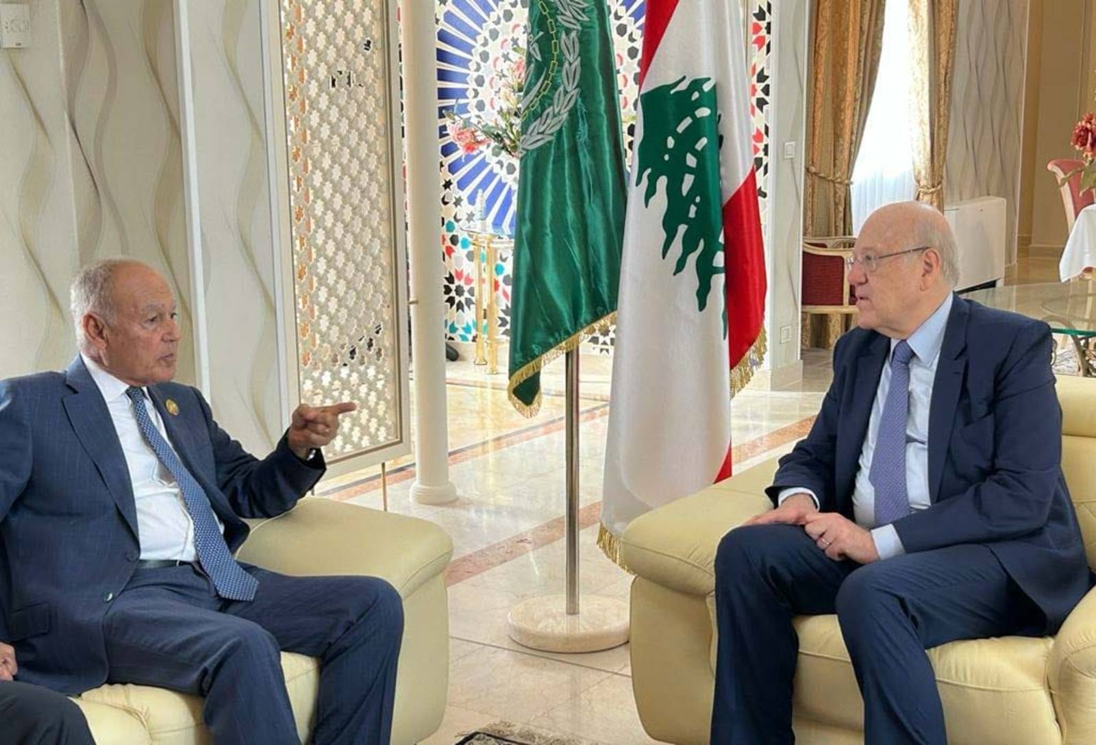 أبو الغيط يبحث وميقاتي على أهمية اضطلاع الحكومة بالإصلاحات المطلوبة
