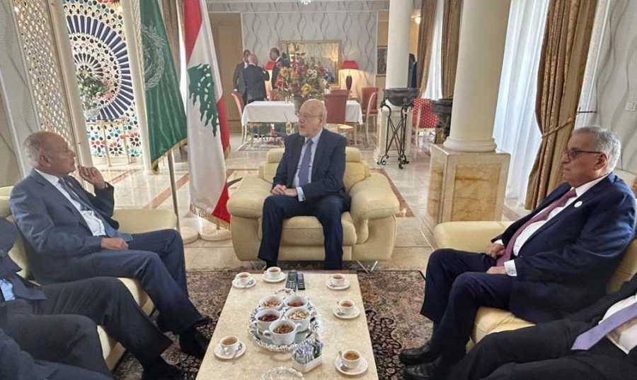 ميقاتي التقي أبو الغيط... وتأكيد علي وقوف
الجامعة العربية الى جانب الحكومة اللبنانية