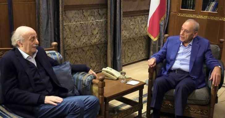 جنبلاط هنأ بري على الترسيم:
اتفقنا أن لا يكون هناك مُرشح تحدٍّ