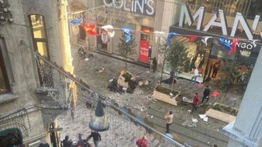 بالفيديو ـ لحظة وقوع إنفجار بمنطقة تقسيم في إسطنبول