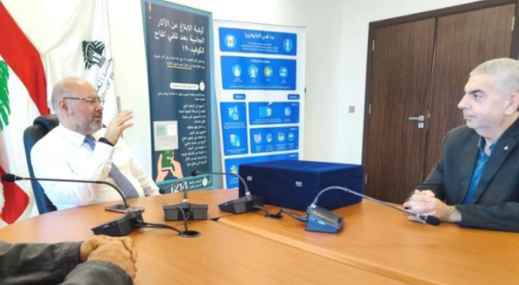 الأبيض إلتقى رئيس بلدية  ببنين - العبدة  وبحثا بموضوع لقاح الكوليرا في المنطقة