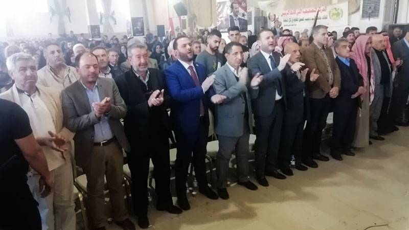 حزب البعث احتفل بالذكرى 52 للحركة التصحيحيّة في عرسال
الحاج حسن: أي مشروع يستهدف المعادلة الذهبيّة هو مشروع تحدٍّ
حجازي: النصاب في موضوع انتخاب رئيس هو نصاب وطني
