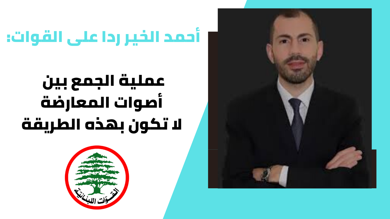 أحمد الخير ردا على القوات اللبنانية: لا احد يستطيع أن يفرض على الآخر موقفا أو توقيتا