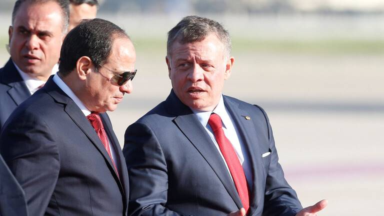 تفاصيل لقاء السيسي والملك عبدالله في مصر