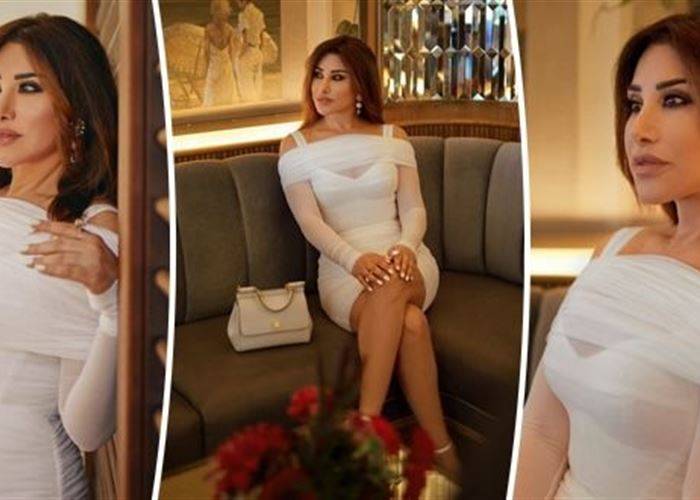 إطلالة لافتة وأنيقة للفنانة نجوى كرم في حفل افتتاح عرض ازياء Dolce & Gabban
