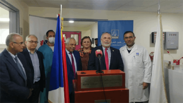 مساعدة طبية من جمهورية تشيكيا إلى مستشفى رفيق الحريري الجامعي