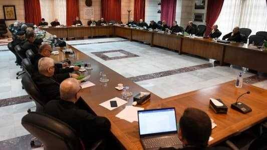 المطارنة الموارنة: الخروج من المأزق يبدأ بالإسراع في انتخاب رئيس