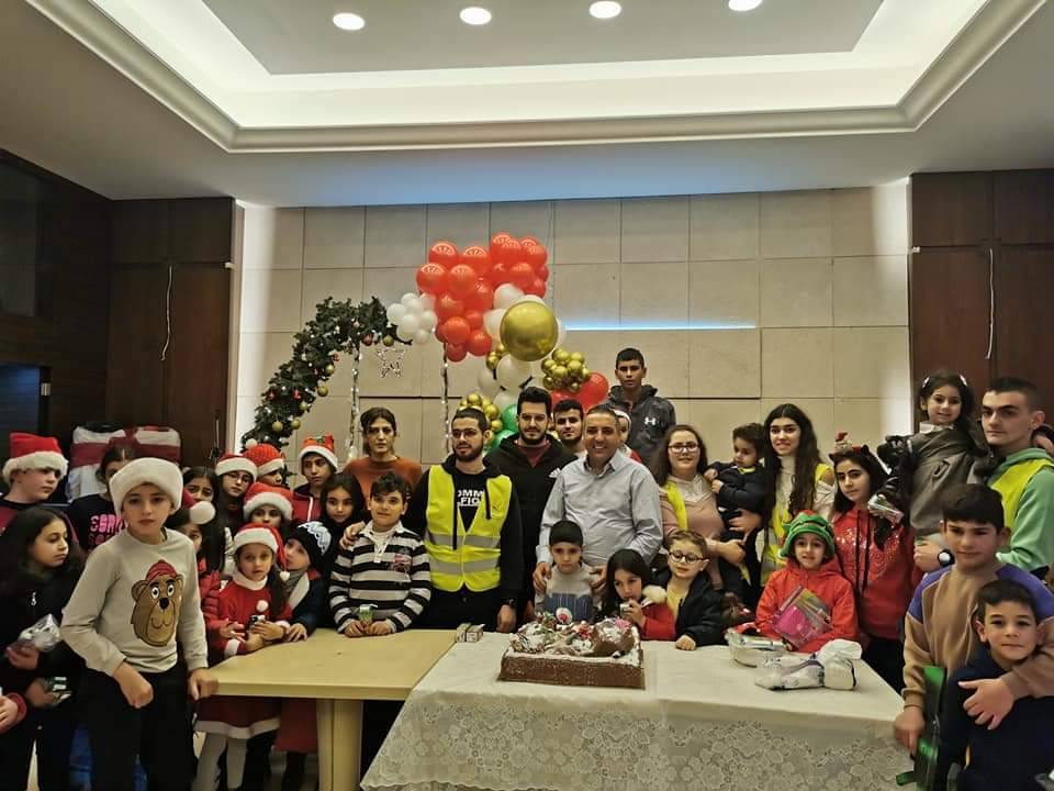 حركة شباب الشرق تحتفل بعيد الميلاد مع أطفال رعية مار الياس وادي العرايش