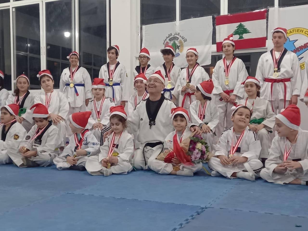 نادي الأشرفية نظمّ عرض الميلاد بالتايكواندو