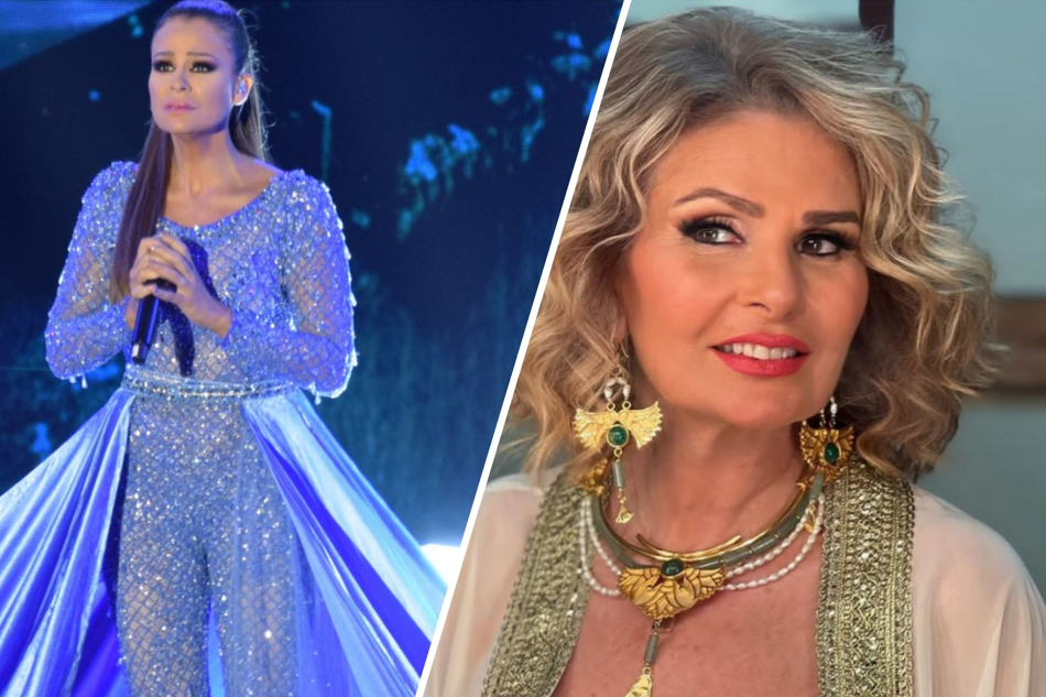 كارول سماحة ويسرا معًا على خشبة المسرح