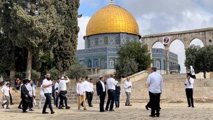 مُستوطنون يقتحمون الأقصى.. والاحتلال يعتقل فلسطينيين في الضفة
الأوقاف الفلسطينيّة تطالب بالتحرّك الدولي لوقف الاعتداءات على المقدّسات